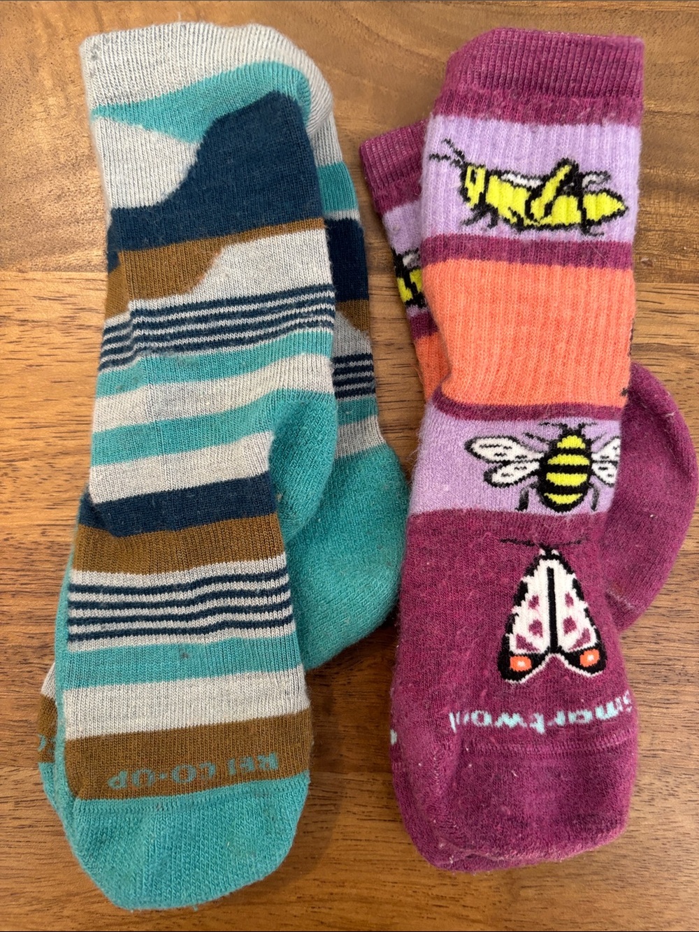 FREE ADD ON: Smartwool & REI Kids' Hiking Crew Socks youth size 12-2.5